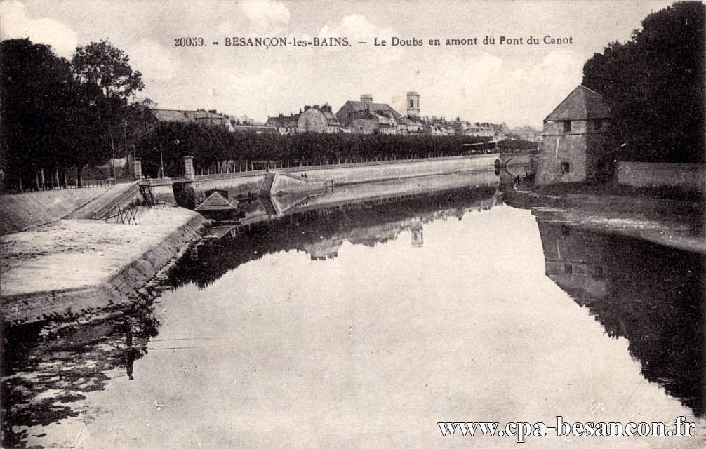 20059 - BESANÇON-les-BAINS. - Le Doubs en amont du Pont de Canot